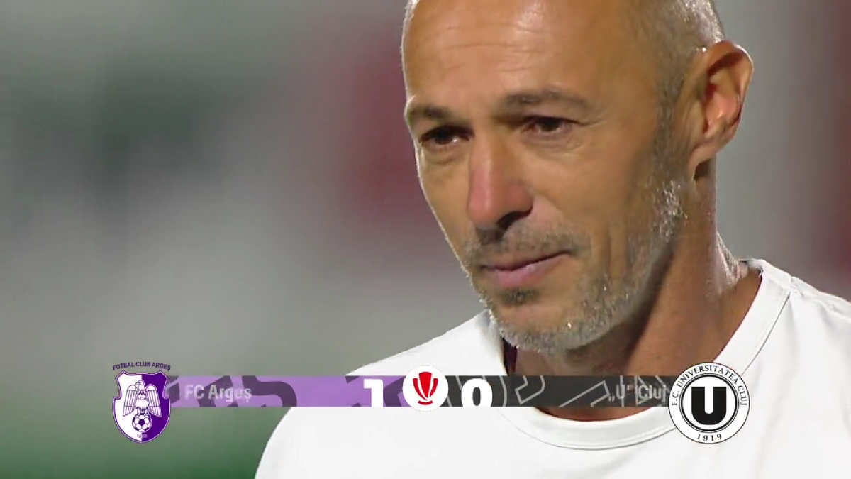 Bogdan Andone a început să plângă, după FC Argeș - U Cluj: „A fost o atmosferă apăsătoare”