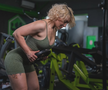 Ionela Sapariuc, la sala de fitness