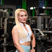 Ionela Sapariuc, la sala de fitness