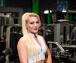 Ionela Sapariuc, la sala de fitness