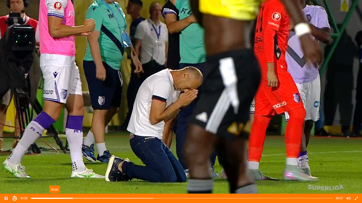 Bucuria lui Bogdan Andone după FC Argeș - U Cluj