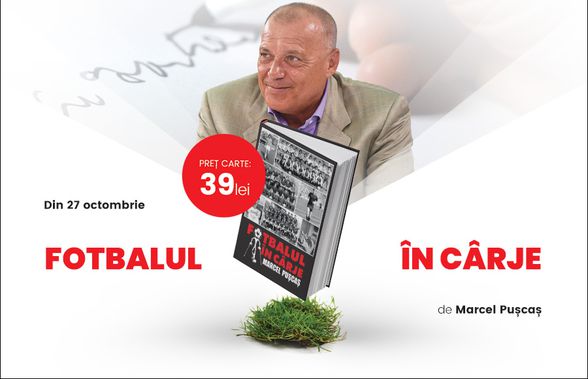 Cartea “Fotbalul în cârje”, de Marcel Pușcaș, la chioșcurile de ziare de începând de marți, 27 octombrie!