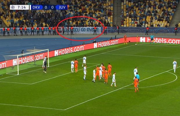 Mircea Lucescu, contestat și în Liga Campionilor! Ce mesaj a apărut la Dinamo Kiev - Juventus