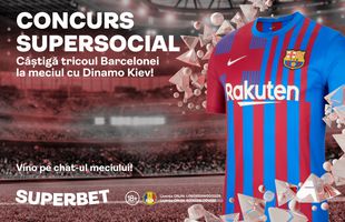Prinde cea mai tare cotă la Barcelona – Dinamo Kiev și câștigă tricoul catalanilor! Vino pe chat-ul meciului din SuperSocial!