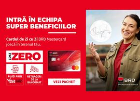 Cardul de Zi cu Zi BRD Mastercard joacă în terenul tău