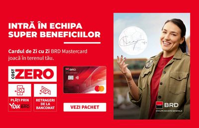 Cardul de Zi cu Zi BRD Mastercard joacă în terenul tău