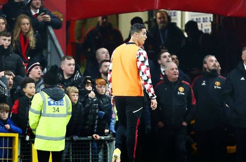Ronaldo a plecat la vestiare înainte de finalul meciului Manchester United - Tottenham 2-0/ foto: Imago Images