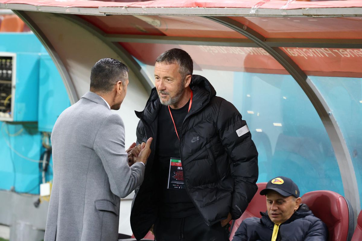 MM Stoica și Ionel Dănciulescu înainte de derby-ul Dinamo - FCSB / Foto: Ionuț Iordache GSP