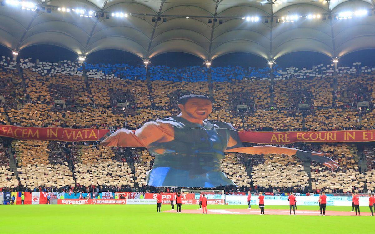 „Gladiatorul” vs. „Curaj, câinele cel fricos” » Scenografie spectaculoasă și ironii înainte de Dinamo - FCSB