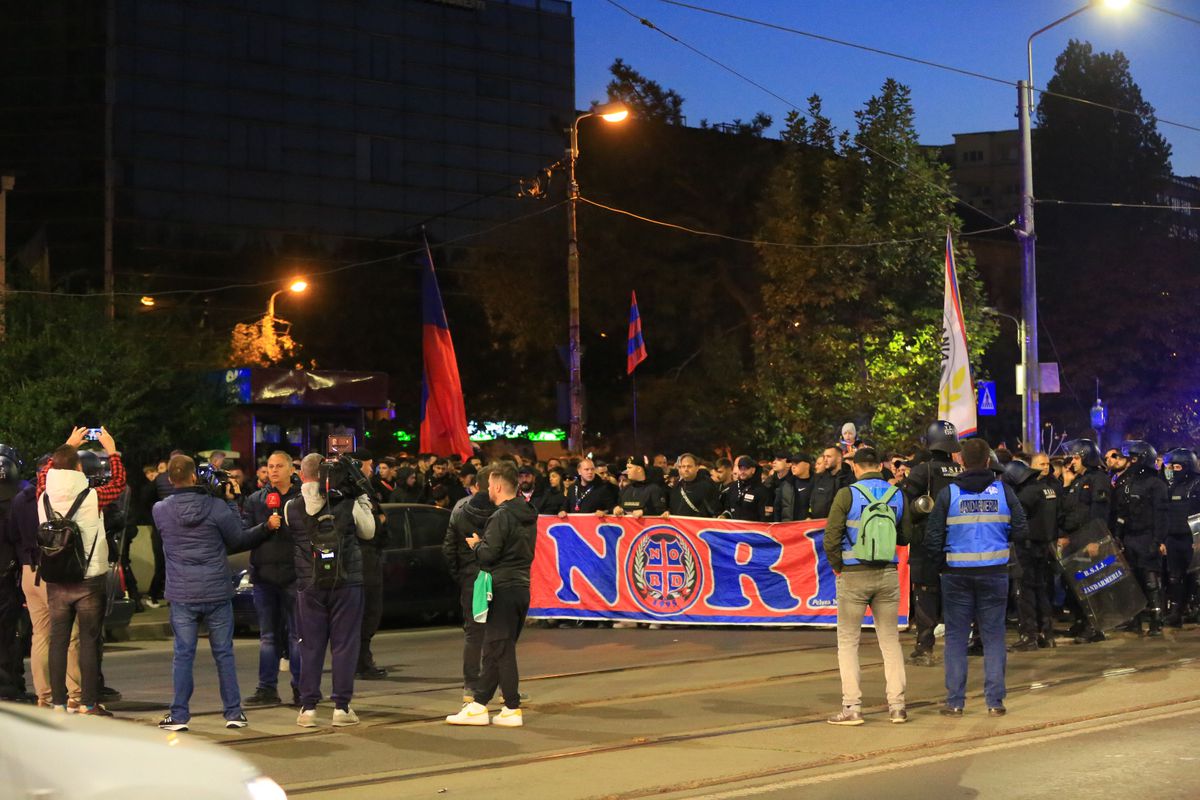 Corteo FCSB, imagini surprinse de Ionuț Iordache în drumul spre Arena Națională