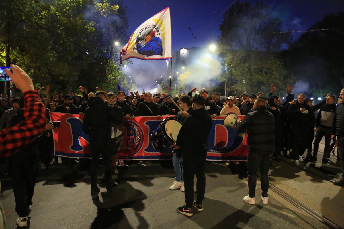 Corteo FCSB, imagini surprinse de Ionuț Iordache în drumul spre Arena Națională