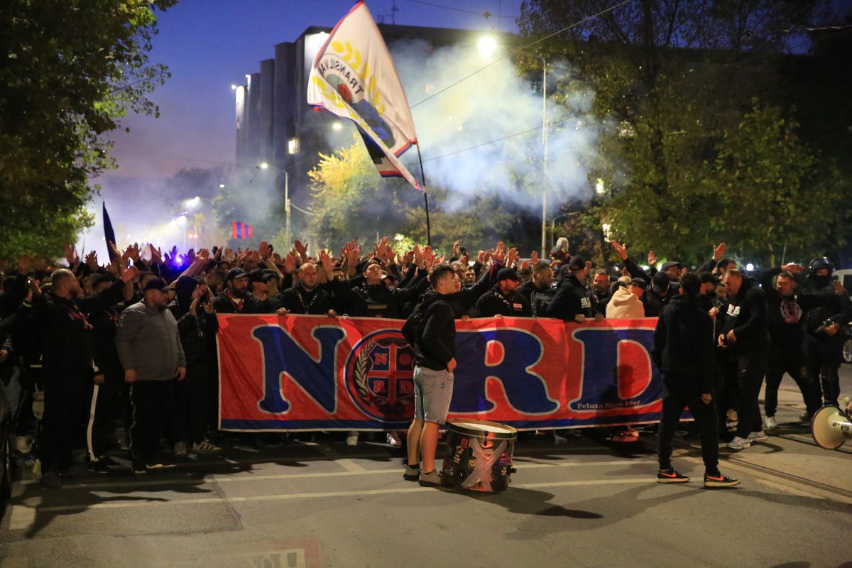 Corteo FCSB, imagini surprinse de Ionuț Iordache în drumul spre Arena Națională