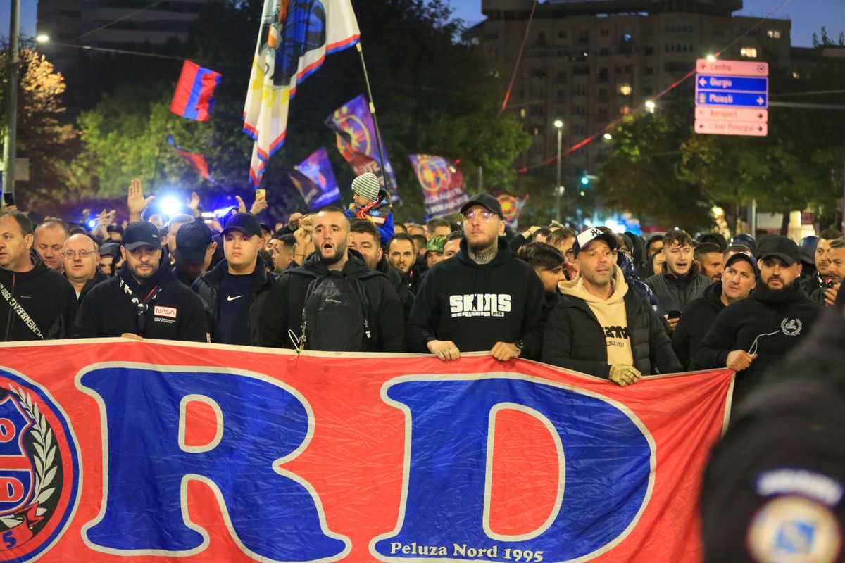 Corteo FCSB, imagini surprinse de Ionuț Iordache în drumul spre Arena Națională