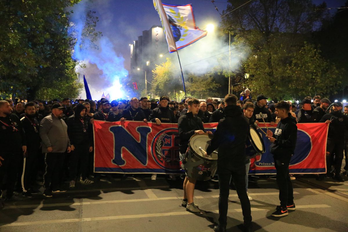 Corteo FCSB, imagini surprinse de Ionuț Iordache în drumul spre Arena Națională