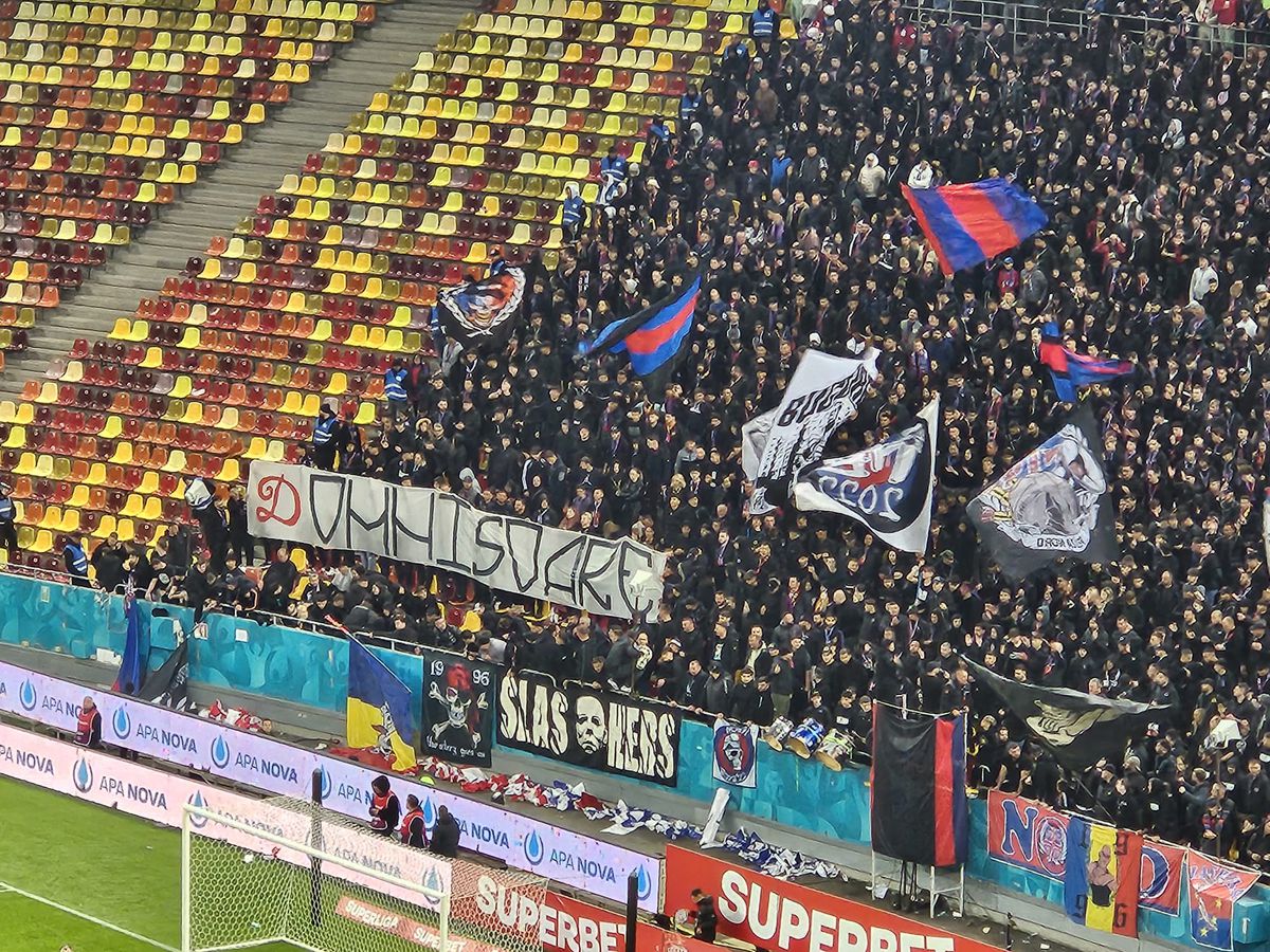 Toate mesajele afișate de galerii la derby-ul Dinamo - FCSB: „Circul Stelelor”