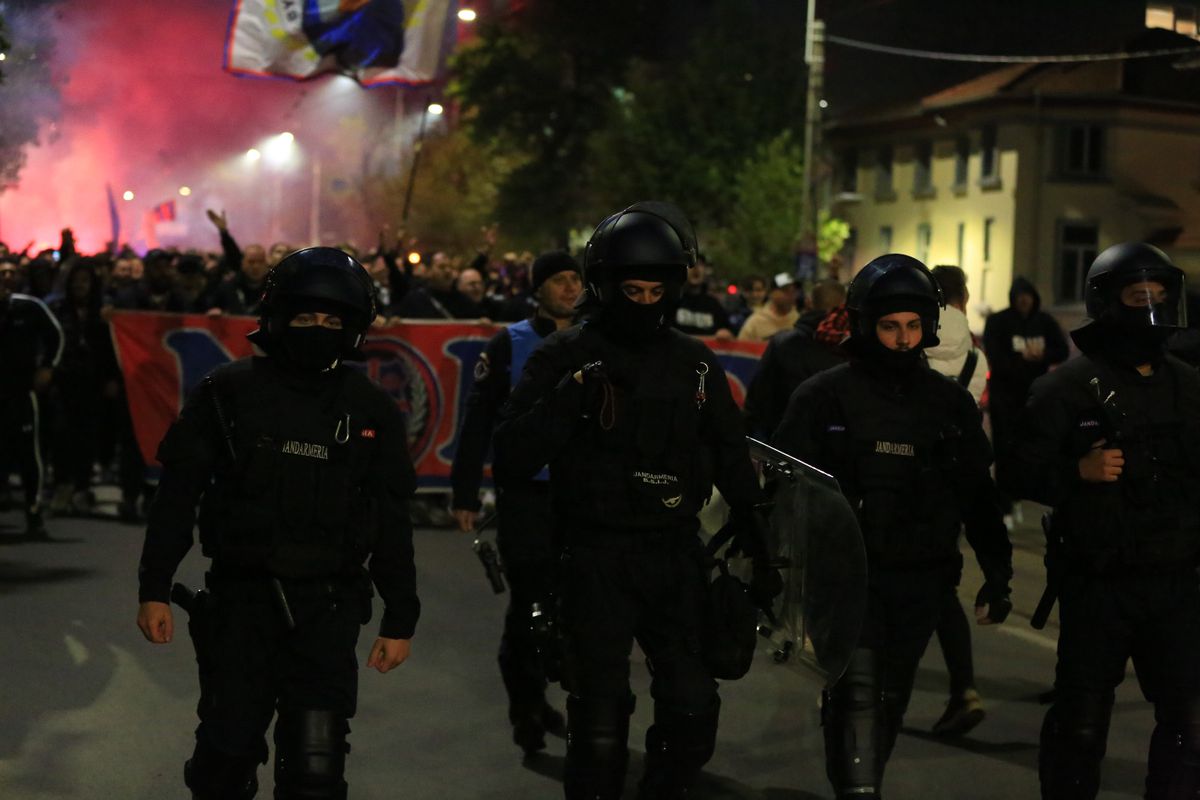 Corteo FCSB, imagini surprinse de Ionuț Iordache în drumul spre Arena Națională