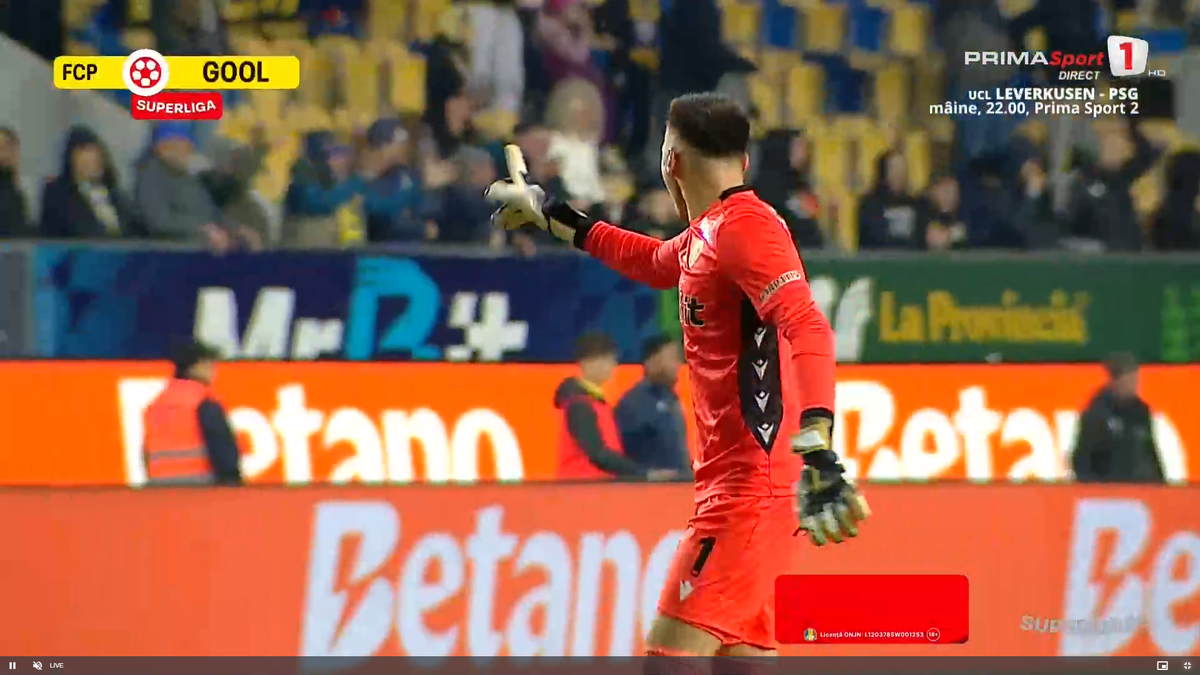 Golul marcat de Denis Radu în Petrolul - CFR Cluj