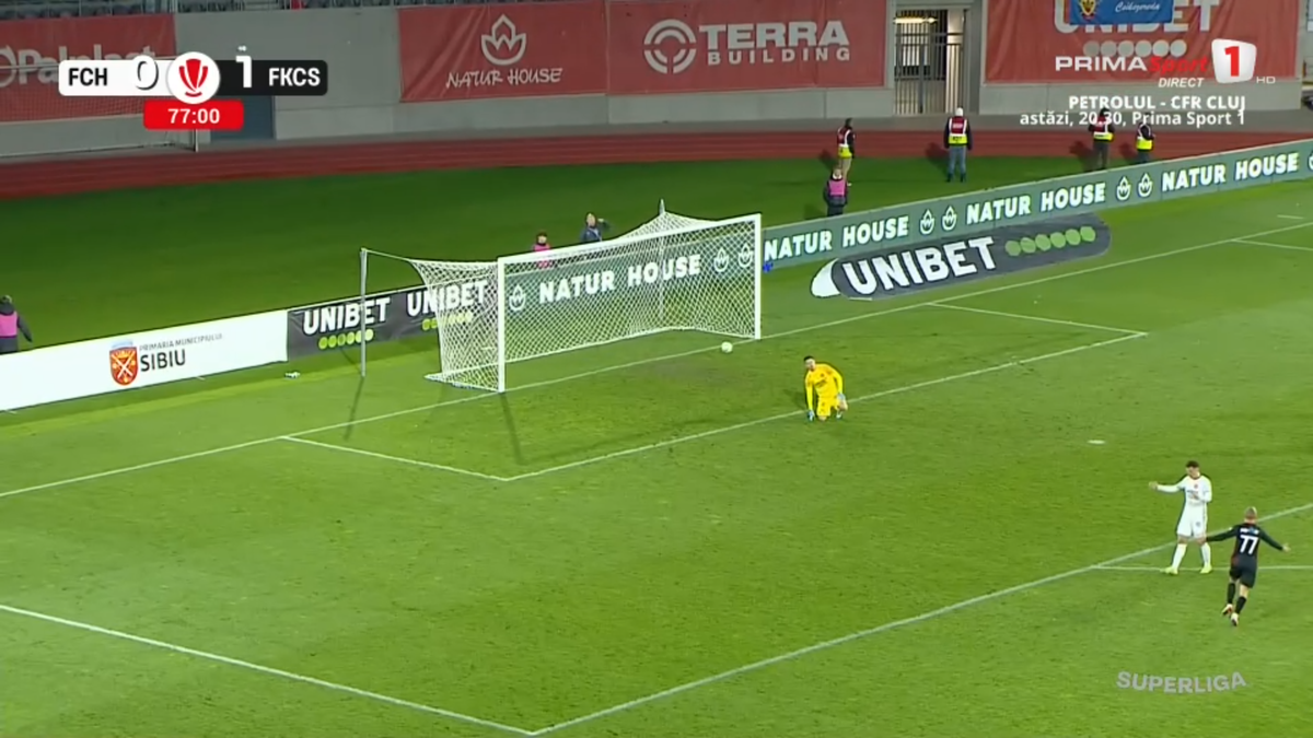 Rezultat-ȘOC în Hermannstadt - Csikszereda » Victorie cu o gafă imensă și un gol SUPERB în repriza secundă