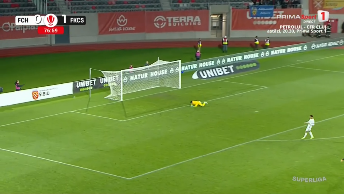 Rezultat-ȘOC în Hermannstadt - Csikszereda » Victorie cu o gafă imensă și un gol SUPERB în repriza secundă