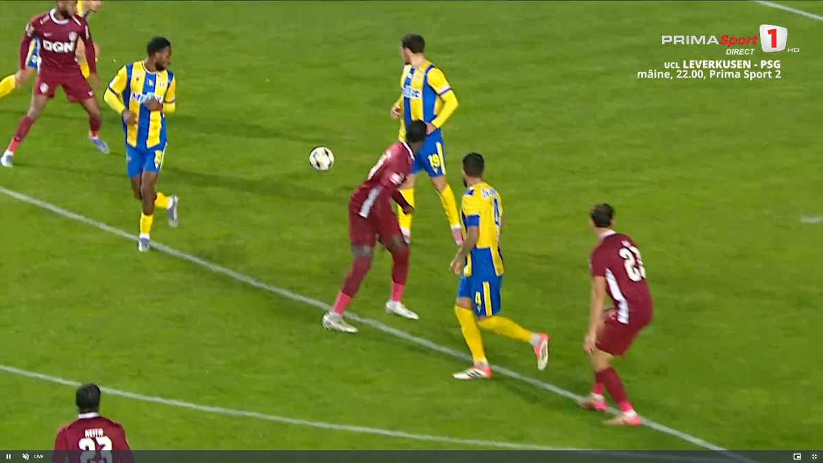 Golul marcat de Denis Radu în Petrolul - CFR Cluj