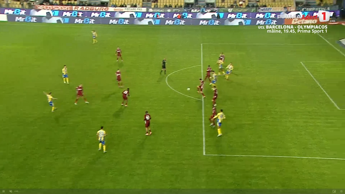 Golul marcat de Denis Radu în Petrolul - CFR Cluj