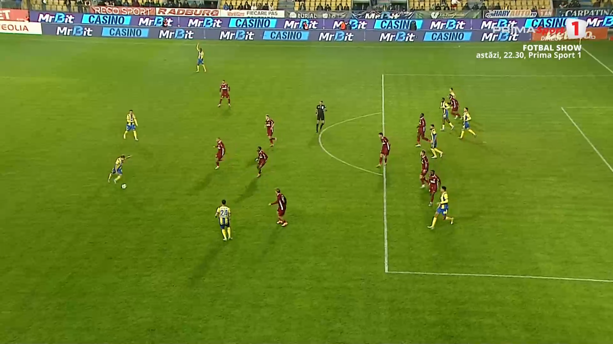 Golul marcat de Denis Radu în Petrolul - CFR Cluj