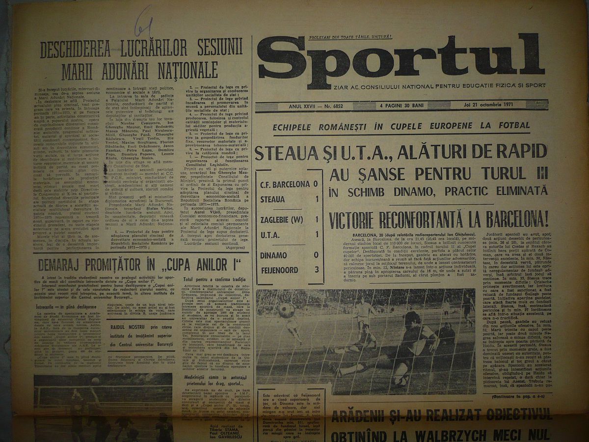 RETRO GSP. 98 de ani de la nașterea lui Valentin Stănescu, antrenorul care „și-a vândut sufletul”, apoi le-a eliminat pe Barcelona, Inter și Leeds!