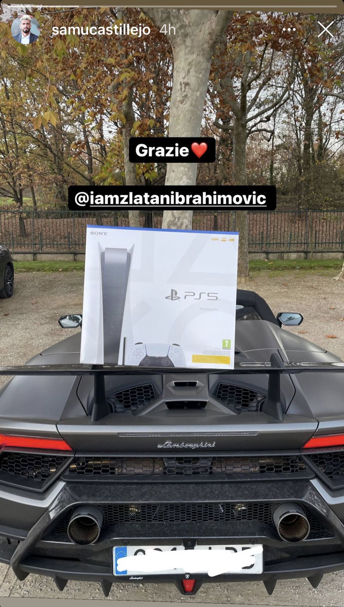 FOTO Ciprian Tătărușanu, cadou de la Zlatan Ibrahimovic » Ce a primit portarul român la întoarcerea în Italia
