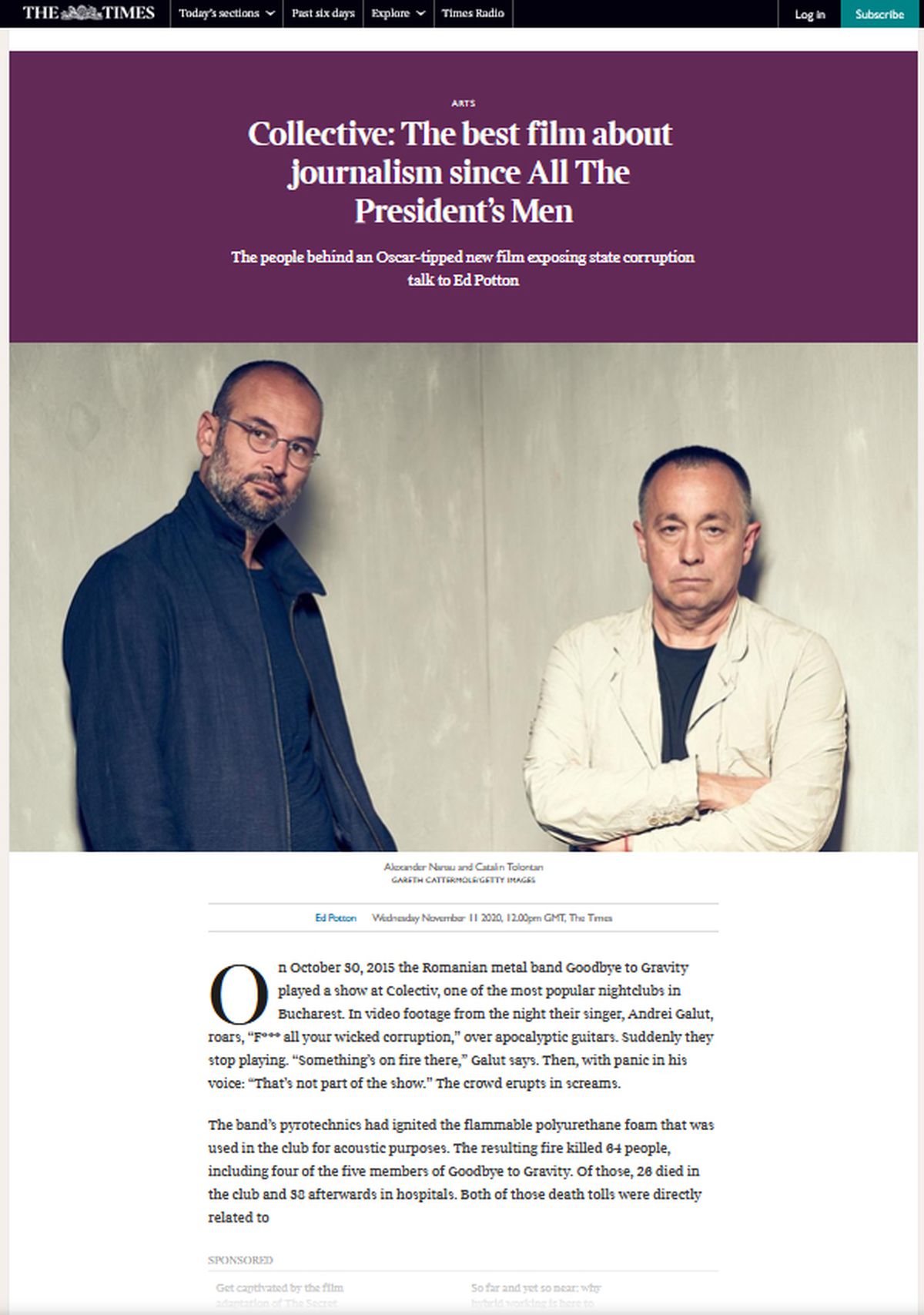 New York Times despre GSP: „Un ziar sportiv, Gazeta Sporturilor, a cultivat o echipă de investigație atât de uimitoare”