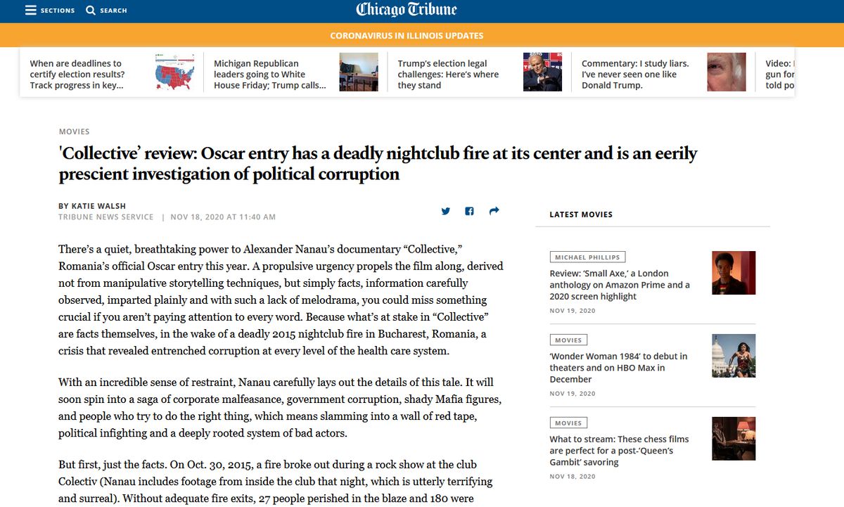 ProPublica, platforma de investigații cea mai importantă din SUA, elogiază „munca absolut extraordinară a ziariștilor de la Gazeta Sporturilor”