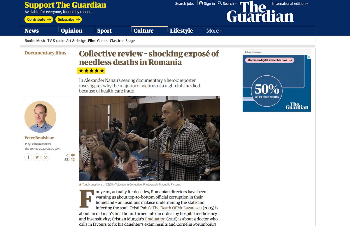 ProPublica, platforma de investigații cea mai importantă din SUA, elogiază „munca absolut extraordinară a ziariștilor de la Gazeta Sporturilor”