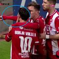 Gestul lui Borja Valle / Captură TV Digi Sport
