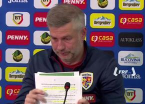 Foile secrete ale lui Edi » Reporterii GSP au surprins la conferința de presă notițele pregătite de selecționer: „Anghel Iordănescu spunea că sunteți...”