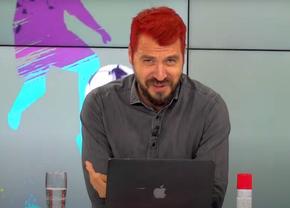 Costin Ștucan s-a ținut de promisiune: a apărut vopsit „roșu turbat” la GSP Live! „Am ajuns să înțeleg fotbaliștii”