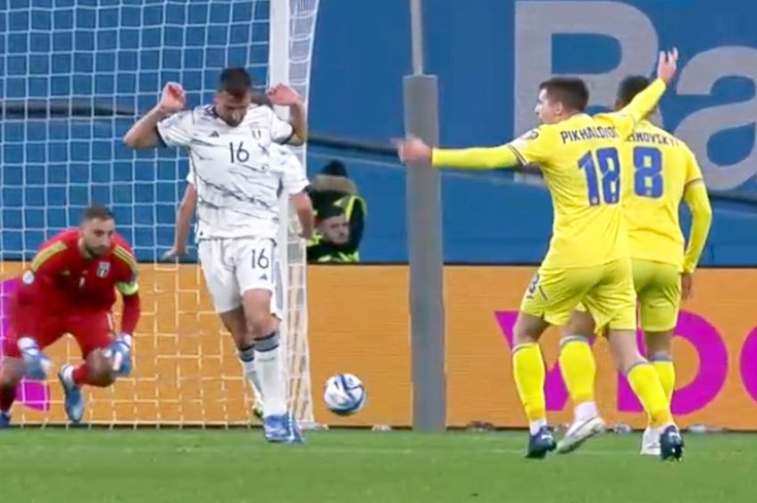 Ucrainei i-a fost refuzat penalty în minutul 90+3 cu Italia