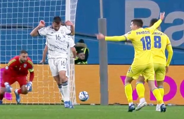 Ce scandal! Ucrainei i-a fost refuzat un penalty EVIDENT în minutul 90+3 » Președintele UEFA declarase: „Ar fi un dezastru să nu se califice Italia”