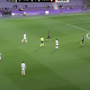 Gol și trofeu pentru Ianis Stoica / sursa foto: captură de ecran YouTube Real Valladolid C.F.