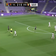 Gol și trofeu pentru Ianis Stoica / sursa foto: captură de ecran YouTube Real Valladolid C.F.