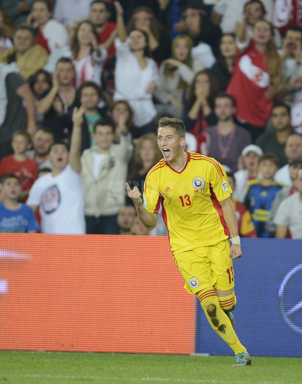 Gicu Grozav, gol in Turcia - Romania 0-1