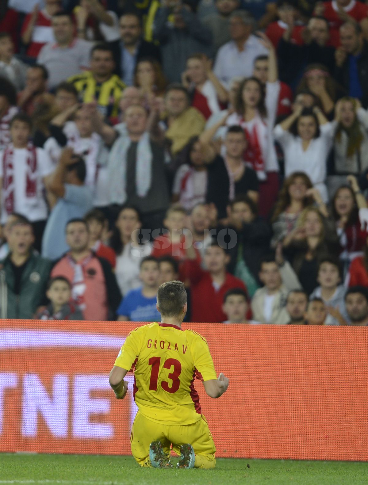 Gicu Grozav, gol in Turcia - Romania 0-1