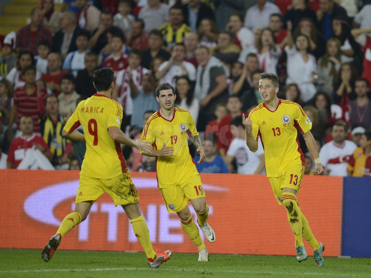 Gicu Grozav, gol in Turcia - Romania 0-1