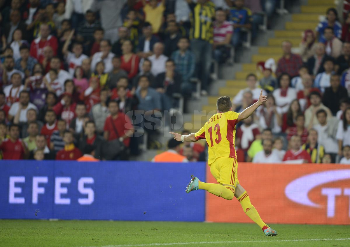 Gicu Grozav, gol in Turcia - Romania 0-1
