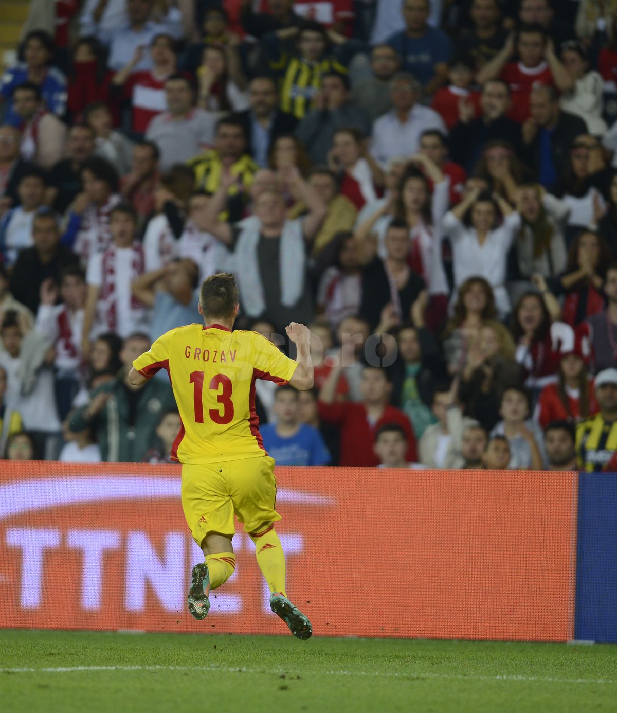 Gicu Grozav, gol in Turcia - Romania 0-1