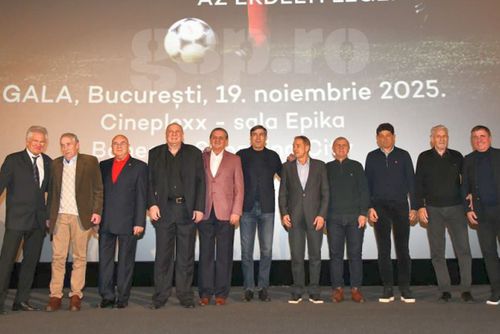 Tudorel Stoica și ceilalți componenți ai Stelei '86 au urcat pe scenă alături de Ladislau Boloni/ FOTO: Cristi Preda (GSP)