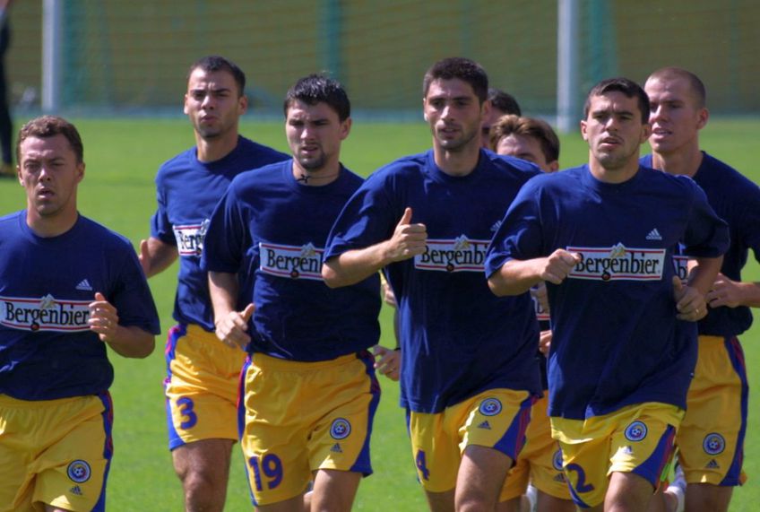 Imagini old-school cu Giani Kiriță în tricoul primei reprezentative / Sursă foto: Arhivă Gazeta Sporturilor