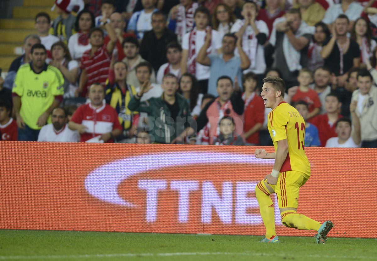Gicu Grozav, gol in Turcia - Romania 0-1