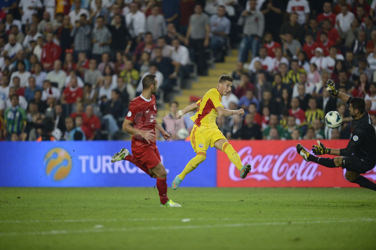 Gicu Grozav, gol in Turcia - Romania 0-1