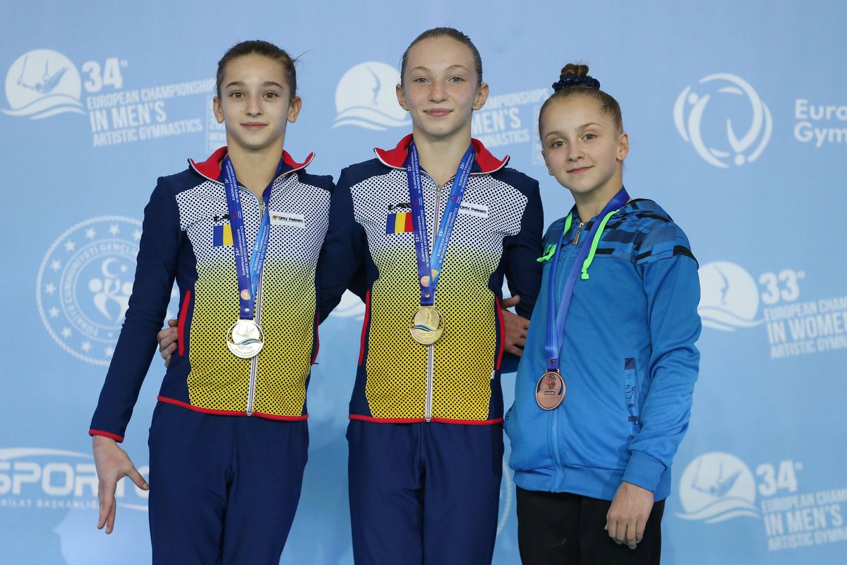 FOTO Ana Maria Bărbosu, noua speranță a gimnasticii românești: 6 medalii de aur la Campionatele Europene
