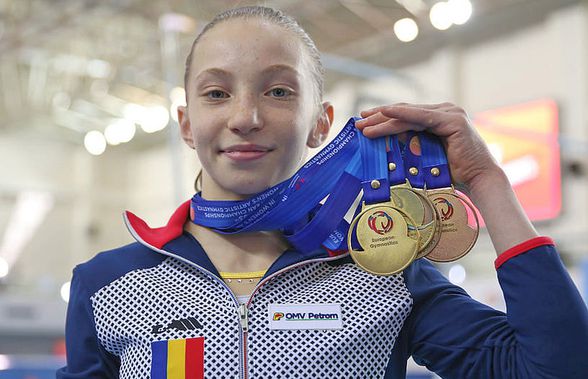 FOTO Ana Maria Bărbosu, noua speranță a gimnasticii românești: 6 medalii de aur la Campionatele Europene