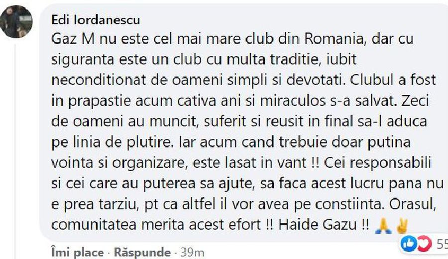 Edi Iordănescu cere ajutor de urgență pentru un club din Liga 1: „Cei responsabili să facă asta până nu e prea târziu”